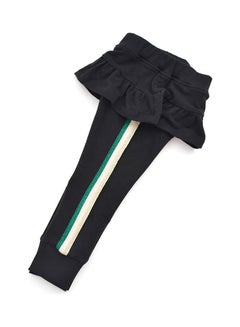 Generic Comfortable Stripes Joggers Black  - Image 2