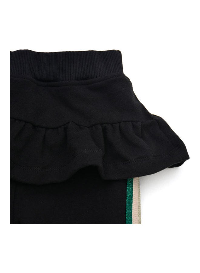 ماركة غير محددة Comfortable Stripes Joggers Black  - Image 5