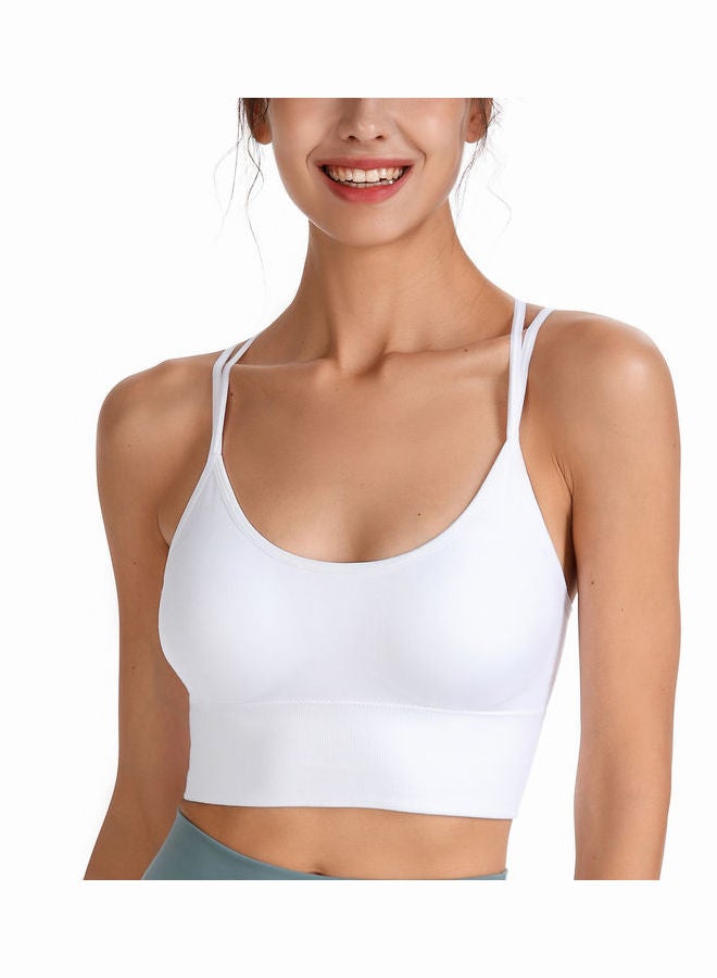 جوي شيك حمالة صدر رياضية بظهر متقاطع أبيض - Image 5