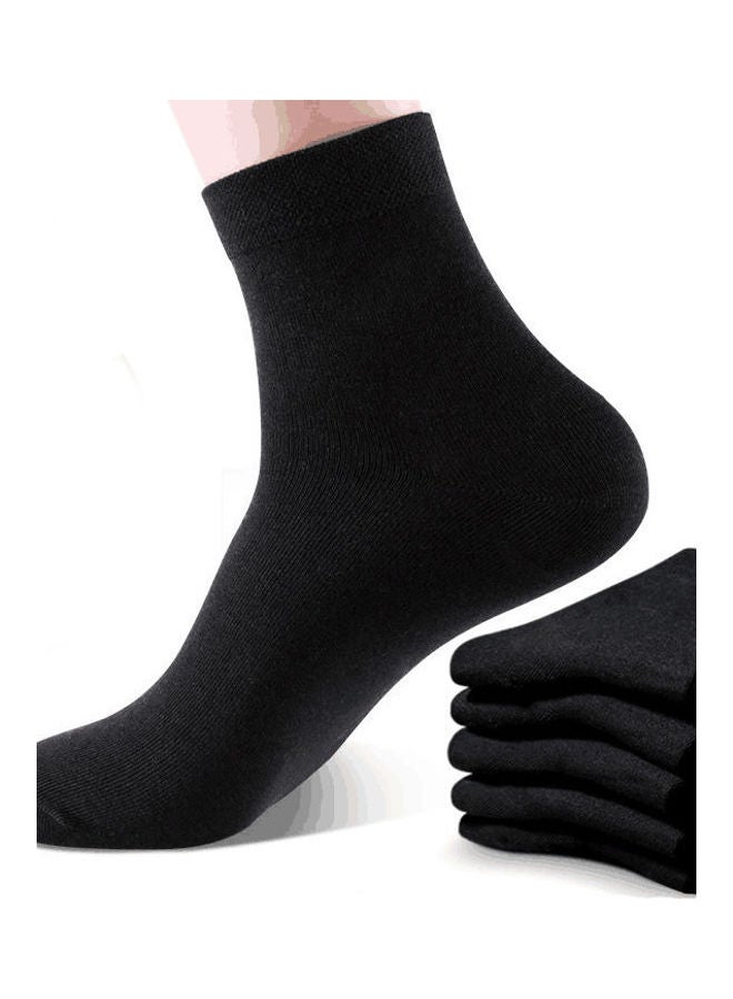 Joychic Pack Of 3 Solid Socks Black  - Image 2