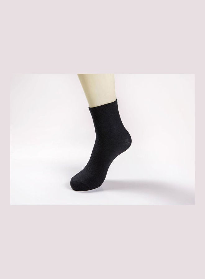Joychic Pack Of 3 Solid Socks Black  - Image 3