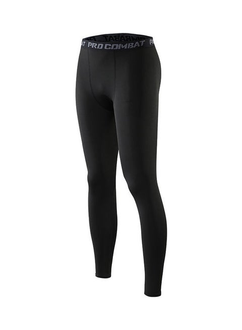 Quick Dry Compression Pants Black