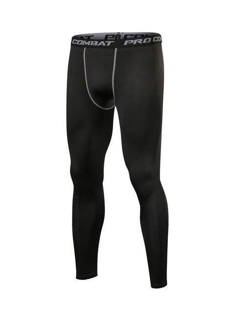Quick Dry Compression Pants Black