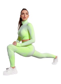 Joychic 2-Piece Sportswear Set Green  - Image 2