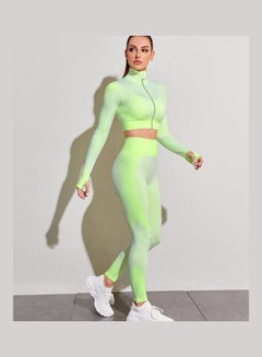 Joychic 2-Piece Sportswear Set Green  - Image 3