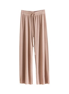 High Waist Wide Leg Pants Beige