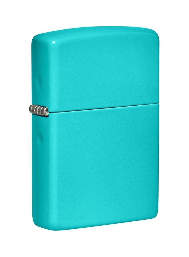 زيبو ولاعة أصلية مسطحة بلون فيروزي - Image 1