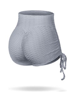 Joychic High Waist Solid Training Shorts Grey  - Image 1