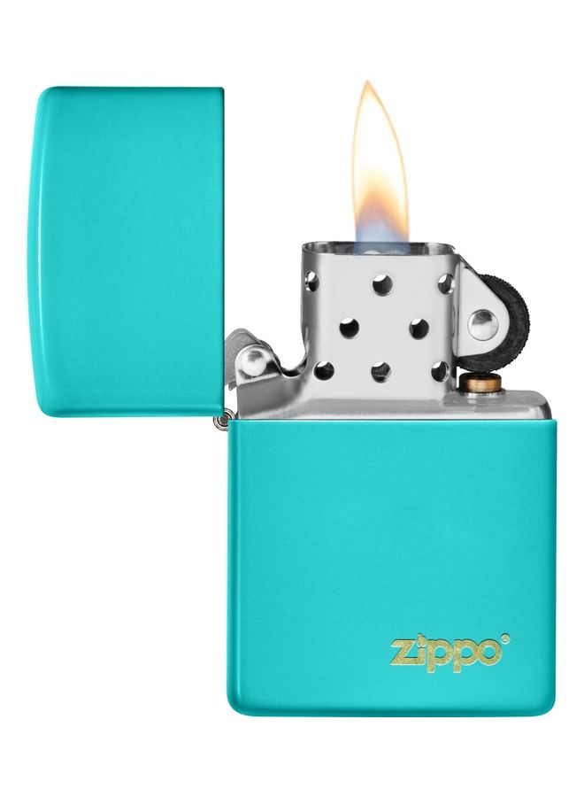 Flat Turquoise Lasered Genuine Lighter