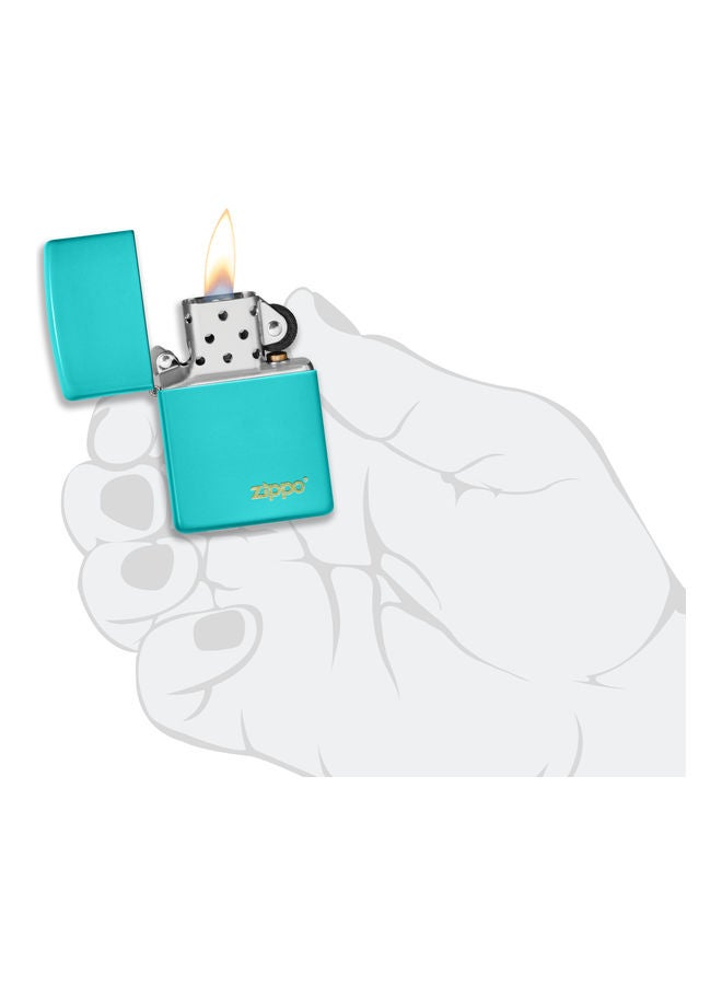 Flat Turquoise Lasered Genuine Lighter