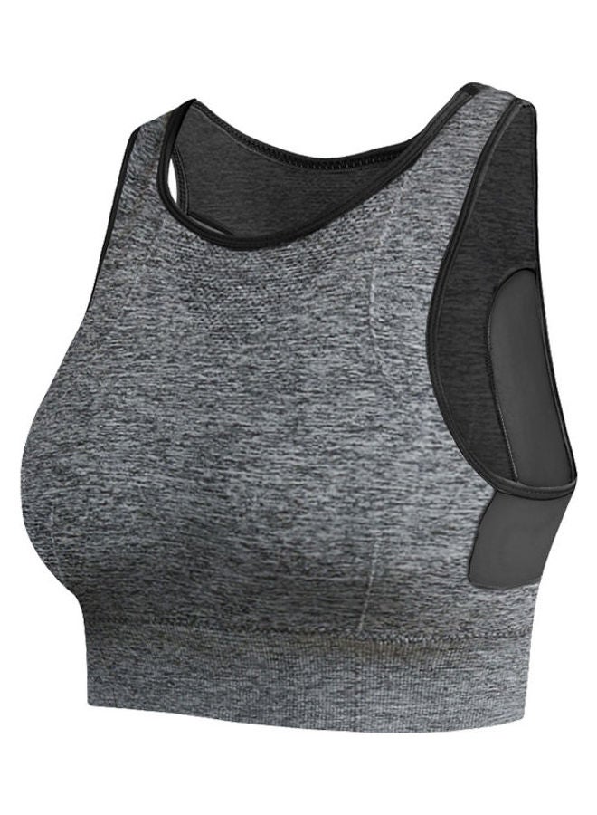 جوي شيك حمالة صدر رياضية سريعة الجفاف ومضادة للصدمات رمادي - Image 1