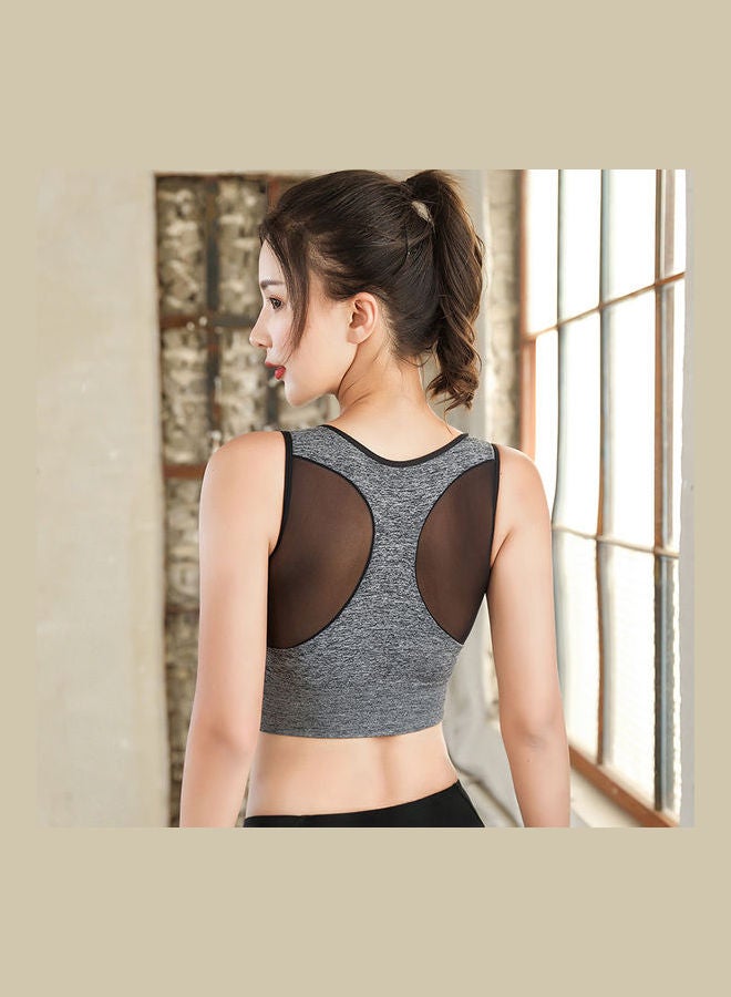 جوي شيك حمالة صدر رياضية سريعة الجفاف ومضادة للصدمات رمادي - Image 2