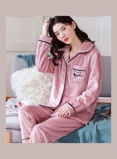 2-Piece Long Sleeves Pyjama Set Pink