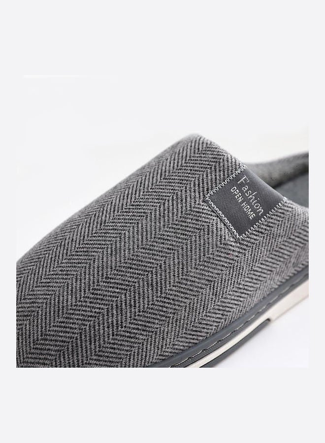 Cotton Bedroom Slippers Grey - v1626292002/N49023248V_4