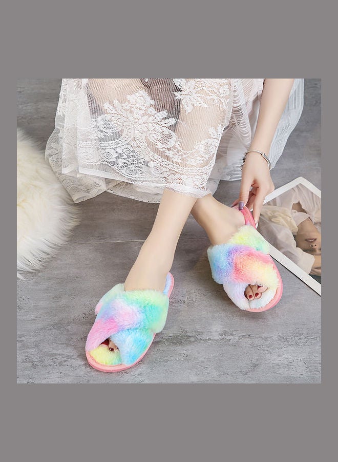 Joychic - Cross Designed Bedroom Slippers Multicolour - Image 1