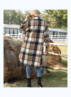 Joychic Checkered Details Coat Multicolour  - Image 3