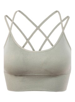 Back Cross Sports Bra Green