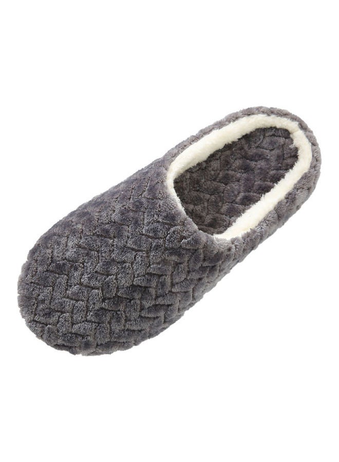 Joychic - Slip-On Cotton Indoor Slippers Grey - Image 1