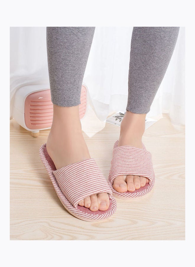 Striped Bedroom Slippers Pink - v1626293321/N49023098V_2