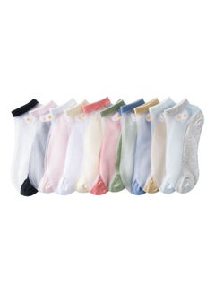 Joychic Pack Of 10 Pairs Of Ankle Socks Multicolour  - Image 1
