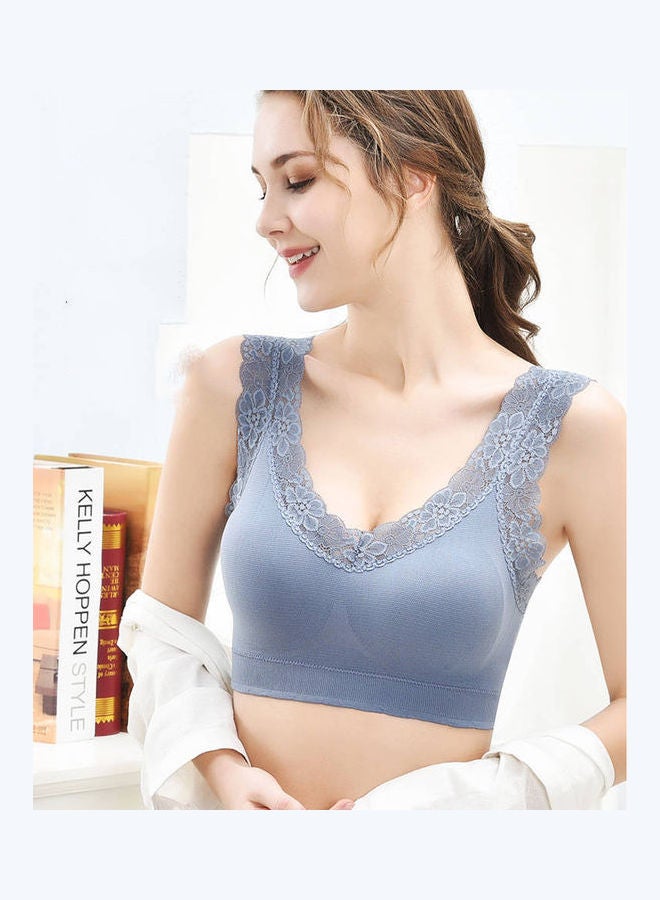 جوي شيك حمالة صدر براليت مبطنة لطيفة على البشرة من دون خياطة أزرق - Image 1