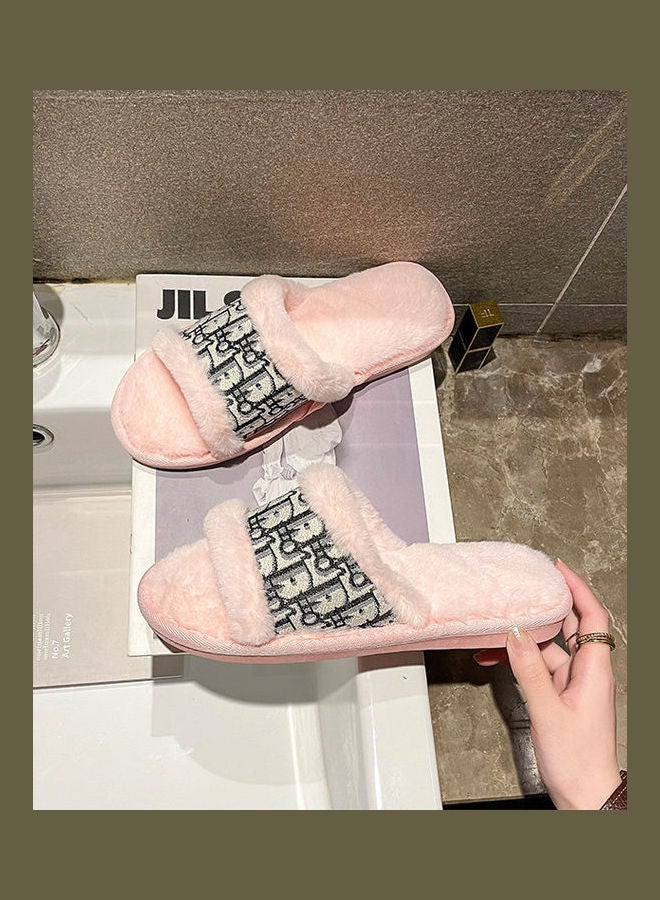 Joychic Printed Bedroom Slippers Pink  - Image 5