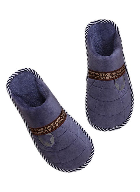 Star Designed Anti-Skid Bedroom Slippers Blue