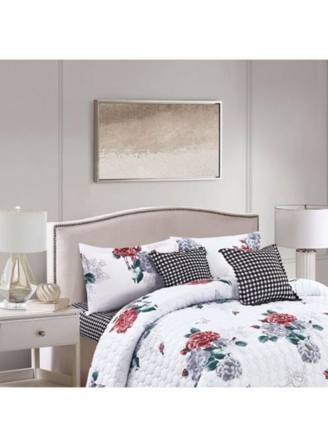 6-Piece king Size Comforter Set Microfiber Multicolour - Image 3