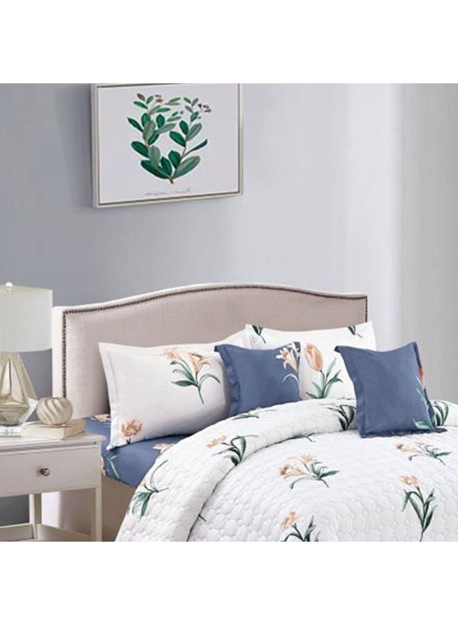 6-Piece king Size Comforter Set Microfiber Multicolour - Image 3