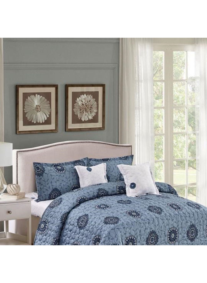 6-Piece king Size Comforter Set Microfiber Grey - Image 3