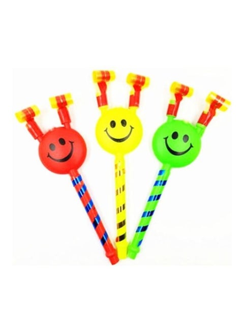 3Pcs Whistles Children Striped Smile Face Festive Party Supplies