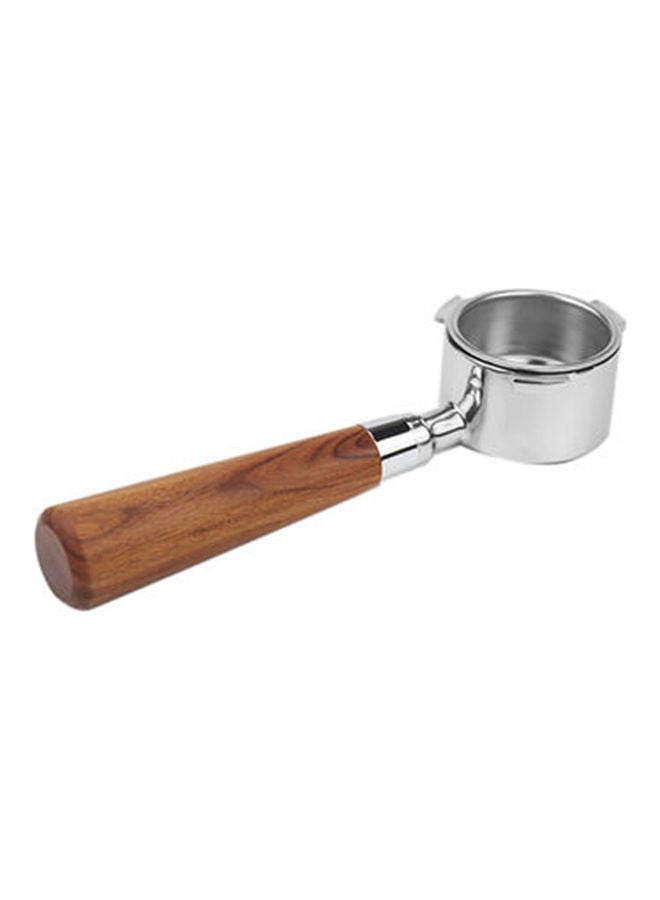 EzzySo Stainless Steel Coffee Bottomless Portafilter Brown/Silver 51mm Brown/Silver 51x220 millimeterml - Image 1