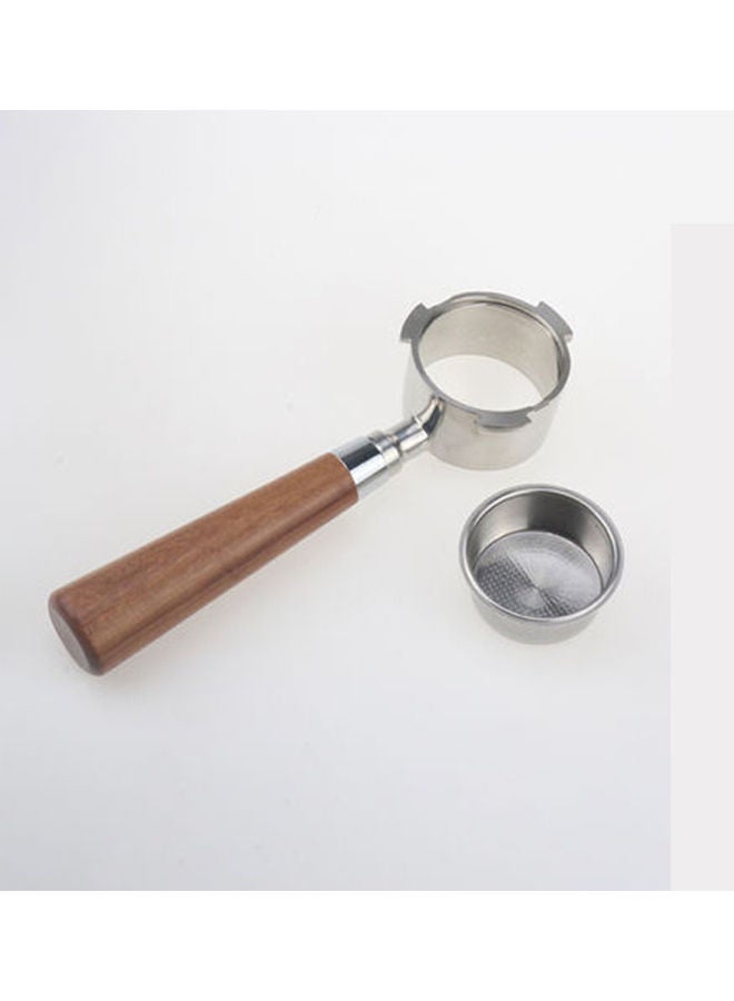 EzzySo Stainless Steel Coffee Bottomless Portafilter Brown/Silver 51mm Brown/Silver 51x220 millimeterml - Image 2