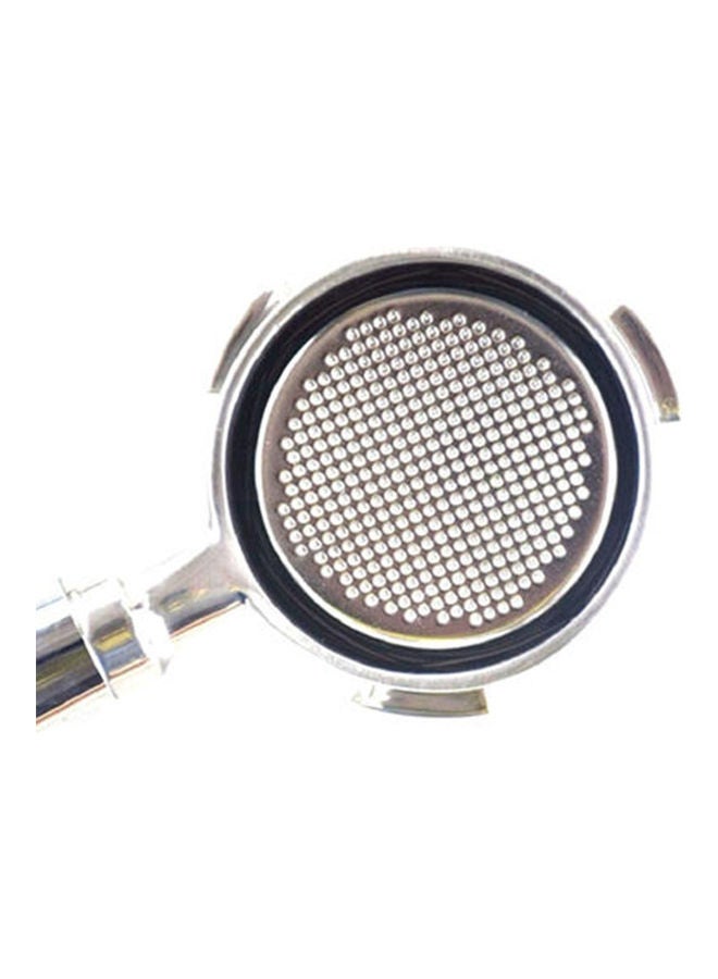 EzzySo - Stainless Steel Portafilter With Wooden Handle Silver/Beige 51x220mm Silver/Beige 51x220 millimeterml - Image 1