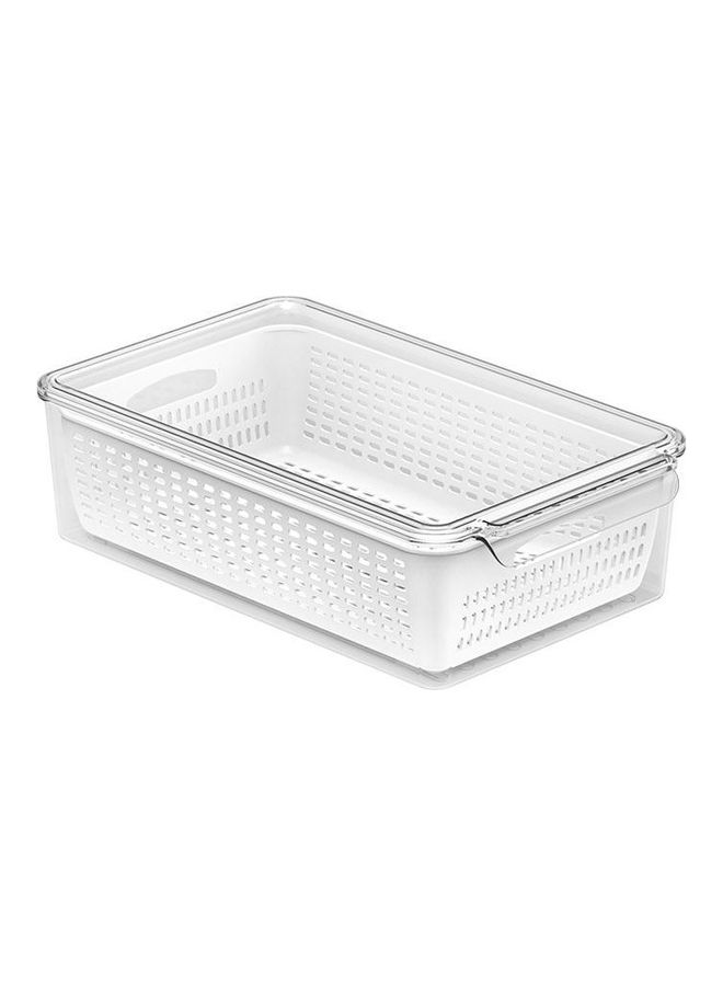 East Lady 2-In-1 Fridge Organizer Clear 37.4X22.8X10.8cm  - Image 1