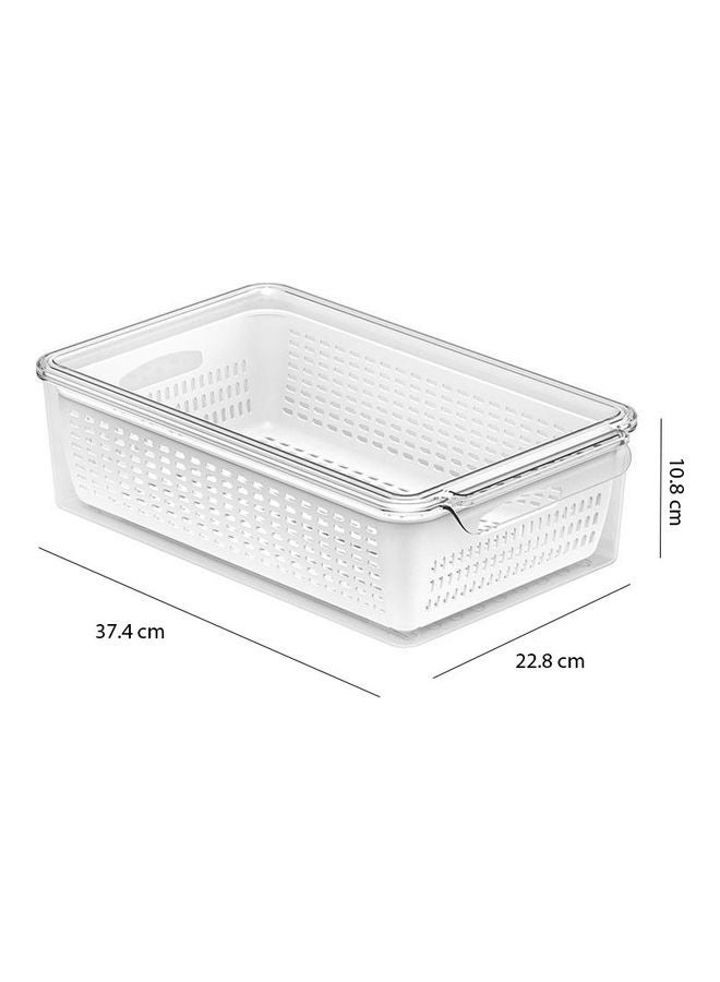 East Lady 2-In-1 Fridge Organizer Clear 37.4X22.8X10.8cm  - Image 2