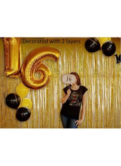 MissTiara Pack Of 2 Party Foil Curtains  - Image 3