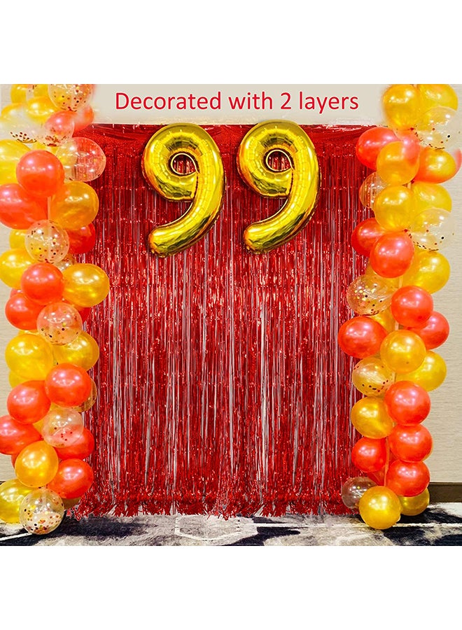 Pack Of 2 Party Foil Curtains