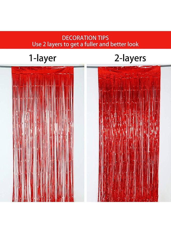 Pack Of 2 Party Foil Curtains