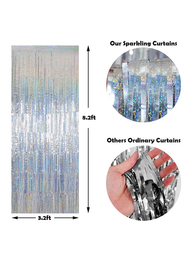 Pack Of 2 Party Foil Curtains
