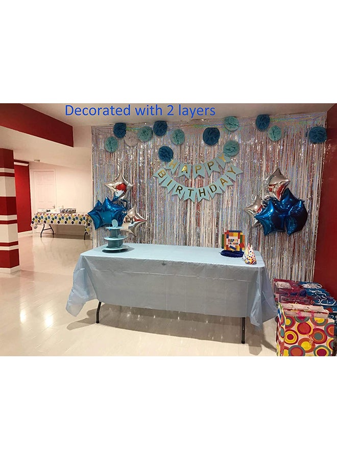 Pack Of 2 Party Foil Curtains