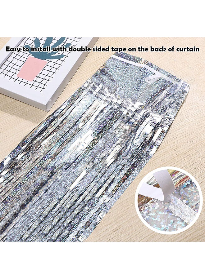 Pack Of 2 Party Foil Curtains
