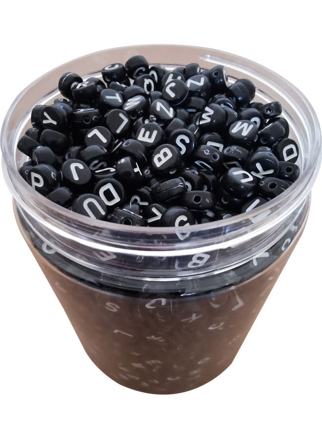 Round Alphabet Acrylic Bead Set - Image 2