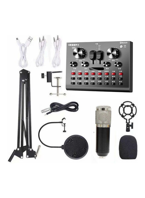 Multi-functional Live Sound Card BM800 Microphone Set Audio Recording Equipments