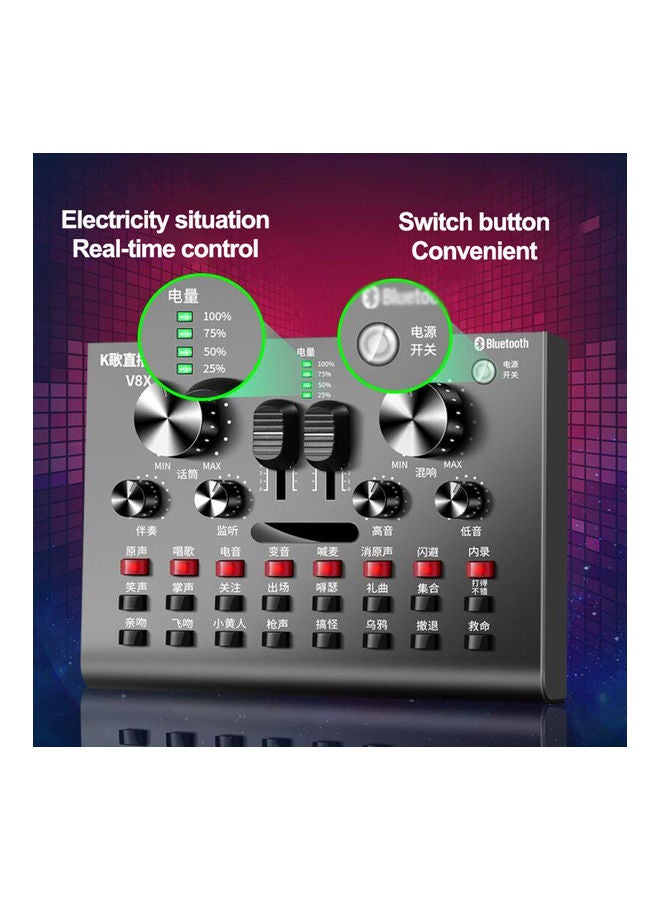 Multi-functional Live Sound Card BM800 Microphone Set Audio Recording Equipments