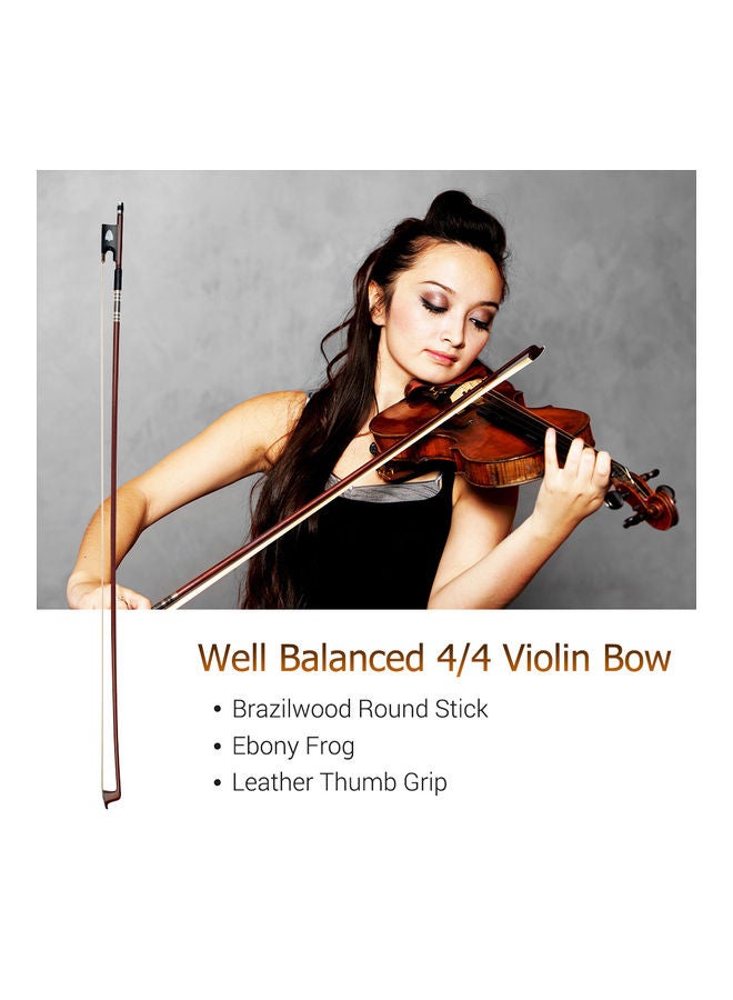 أمون قوس كمان من الخشب لآلات الكمان مقاس 4/4 - Image 3