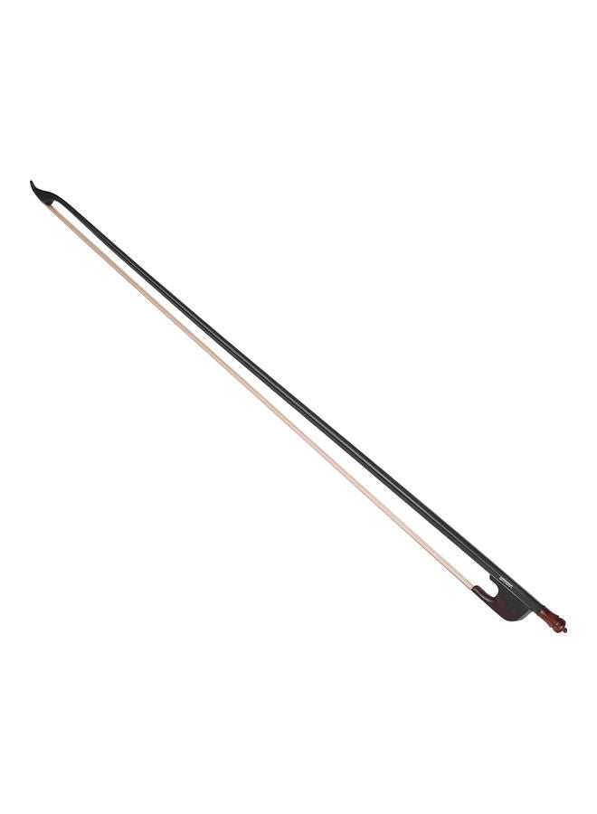 أمون قوس كمان حسن التوازن بالقياس الكامل 4/4 من خشب الأبنوس ذو عصا مستديرة من ألياف الكربون وبشعر الخيل الممتاز - Image 1