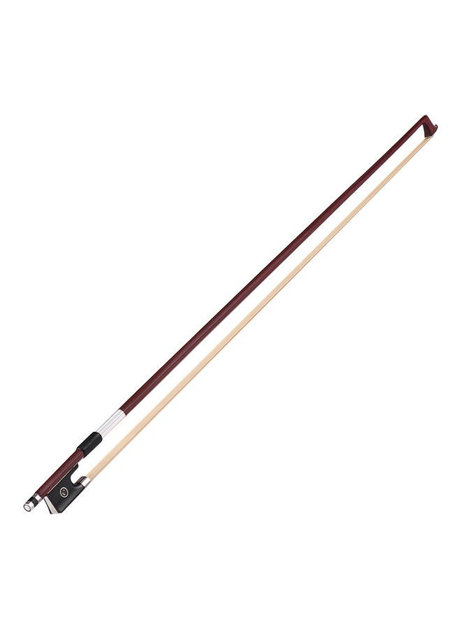 أمون قوس كمان حسن التوازن بالقياس الكامل 4/4 من خشب الأبنوس ذو عصا مستديرة من ألياف الكربون وبشعر الخيل الممتاز - Image 1