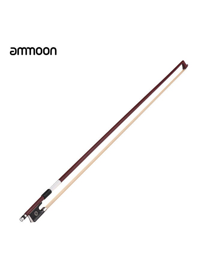 أمون قوس كمان حسن التوازن بالقياس الكامل 4/4 من خشب الأبنوس ذو عصا مستديرة من ألياف الكربون وبشعر الخيل الممتاز - Image 4