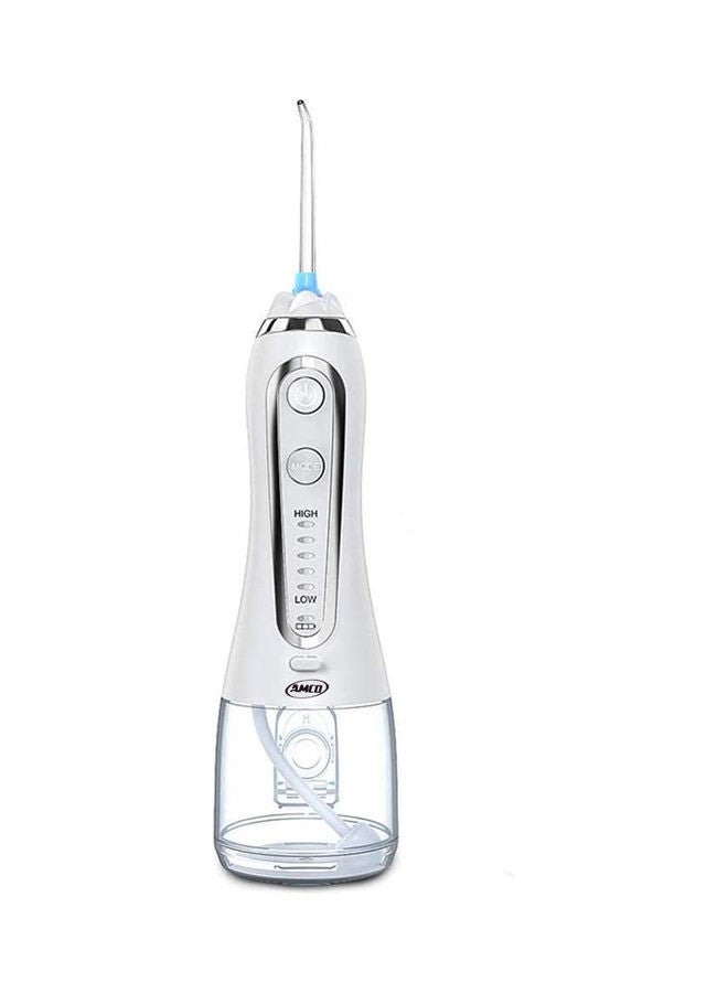 Amco Cordless Rechargeable Oral Water Flosser White/Silver - Image 1